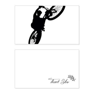 Imagem de Sports Ride Jumping Bicycle Player Cartão de agradecimento aniversário aniversário aniversário agradecimento casamento