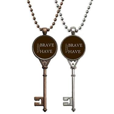 Imagem de OFFbb-USA Nothing Try Nothing Have Art Deco Presente Fashion Chaveiro Pingente Joias Decoração de Casal