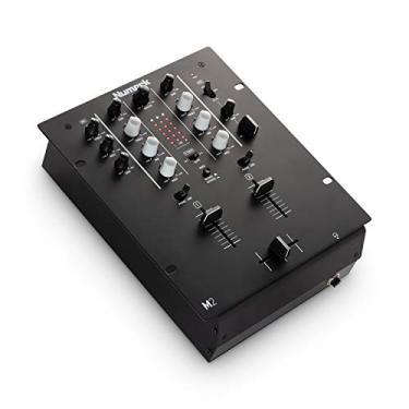 Imagem de Numark M2 - Mixer DJ de 2 canais, montável em rack com equalização de 3 bandas, entrada de microfone e crosfader substituível com controles de reverso e inclinação