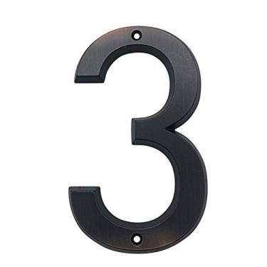 Imagem de 15 cm Grande 3D Moderno Número de Casa Número Número Número Número Domicílio Números para Casa Digital Placa Externa 15 cm. #0-9 Bronze envelhecido