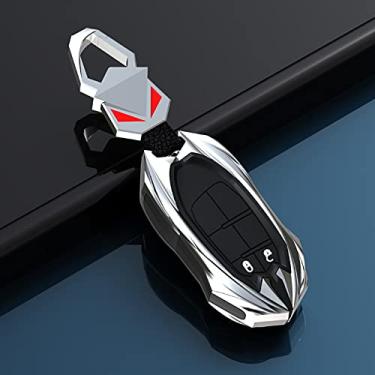 Imagem de Capa de chaveiro de carro capa de chave de liga de zinco inteligente, apto para Dodge Journey Charger Jeep Renegade Grand Cherokee Chrysler 200 300
