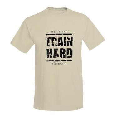Imagem de Camiseta Básica Train Hard Rudel Branca G-Unissex