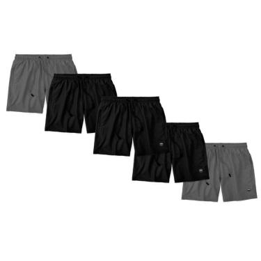 Imagem de Kit 5 Shorts Bermuda Life Masculino Casual Básico Mauricinho Tactel-Masculino