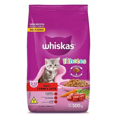 Imagem de whiskas Ração Whiskas Carne E Leite Para Gatos Filhotes 500 G