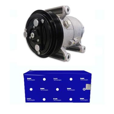Imagem de Compressor de Ar Condicionado Fiorino 2011 a 2023 CS10099 Delphi