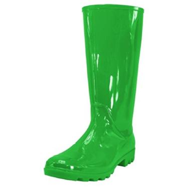 Imagem de Bota de chuva feminina clássica Shoes 18, Chuva verde, 35