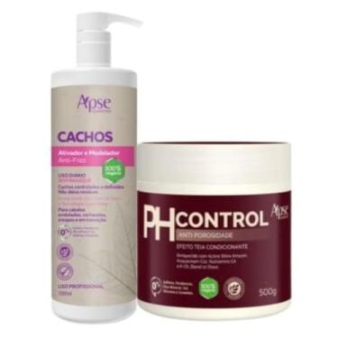 Imagem de Apse Cosmetics, Kit Ativador Cachos 1L e PH Control Acidificante 500g Apse