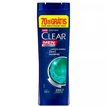 Imagem de Clear Men Shampoo Anticaspa Limpeza Diária 2 Em 1 Com 400ml  - Unileve