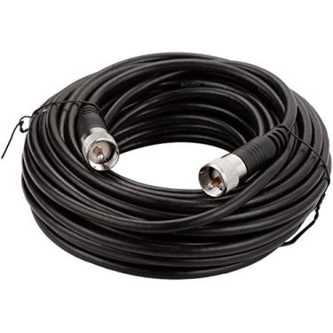 Imagem de Cabo coaxial de rádio CB - coaxial RG8x de 12,2 m, UHF PL259 macho para macho, baixa perda, 50 Ohm para rádio AM, analisador de antena, carga falsa, medidor SWR