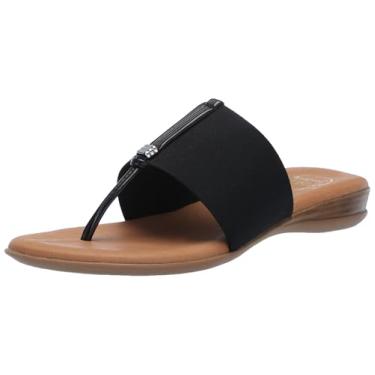 Imagem de André Assous Sandália plataforma feminina bonita e leve, Preto/preto, 34