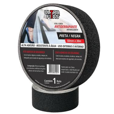 Imagem de Faixa Fita Lixa Antiderrapante 50 mm X 30 Metros - Preta