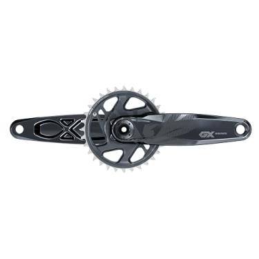 Imagem de SRAM GX Eagle SuperBoost+ Pedaleira – 165 mm, 12 velocidades, 32t, montagem direta, interface de eixo DUB, Lunar