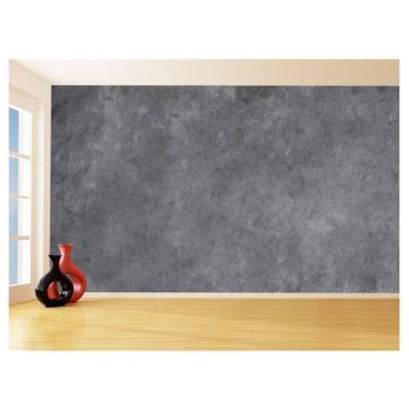 Imagem de Papel De Parede 3D Concreto Queimado Liso Cinza 3,5M Kkt20