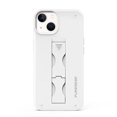 Imagem de PureGear SlimStik Capa com suporte integrado para Apple iPhone 13 Mini (2021) 5,4 polegadas, suporta carregamento sem fio, aderência funcional, capa protetora ultrafina com cobertura de substituição