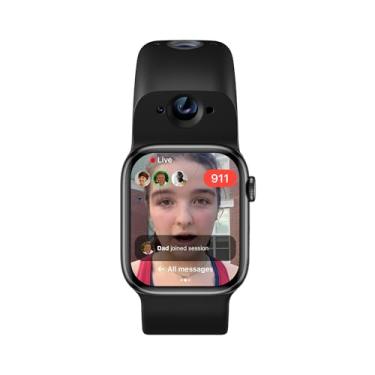 Imagem de Pulseira Inteligente Wristcam, Câmera Dupla, Certificação MFI da Apple, para Apple Watch, Sensor de 8 MP, Vídeo Full HD, Modo Esportivo 720P, Estabilização de imagem Pro, Wi-Fi, Impermeabilidade IP68