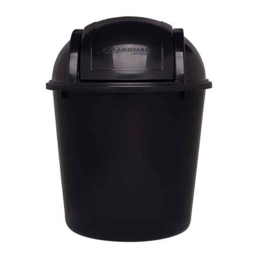 Imagem de Lixeira Com Tampa Basculante. 5,5l Eco Nature Preto Jaguar