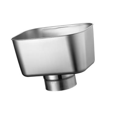 Imagem de Bothyi Adaptador de calha de drenagem Conector de calha de descida Substituição portátil Fácil instalação Conector de água da chuva para paredes Telhados, Diâmetro Do Tubo 89 Mm