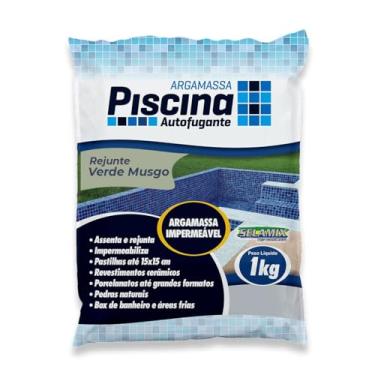 Imagem de Rejunte Piscina Impermeável Cor Verde Musgo 1Kg