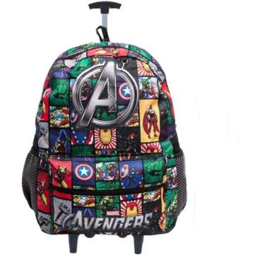 Imagem de Mochila Vingadores Carrinho Rodinhas gel Mochila com Alça - Pietrix