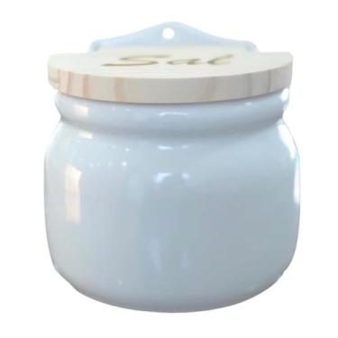 Imagem de Saleiro Parede 1KG - Porcelana Branca (2) - Antilope Decor Porcelanas