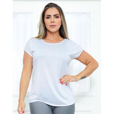 Imagem de Blusa Feminina Fitness em Dry Fit para Academia Seca Rápido com Detalh