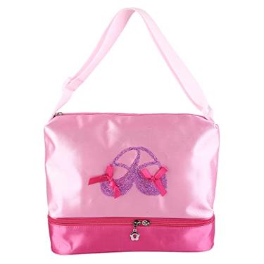 Imagem de Bolsa de balé para Meninas, Bailarina Infantil Rosa, Sapatos de balé Com Lantejoulas, Bolsa de Ombro para Dança