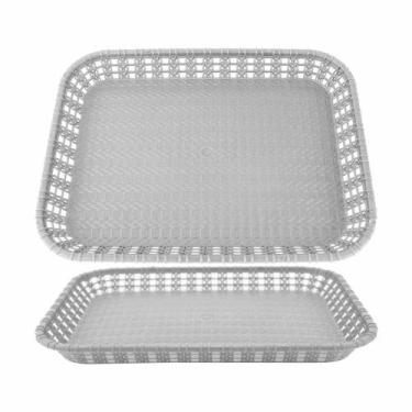 Imagem de Bandeja Decorativa Retangular Plástica Grande Clink