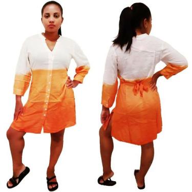 Imagem de Saída De Praia Bata Blusão Camisão Indiano Cores Variadas - India Fash