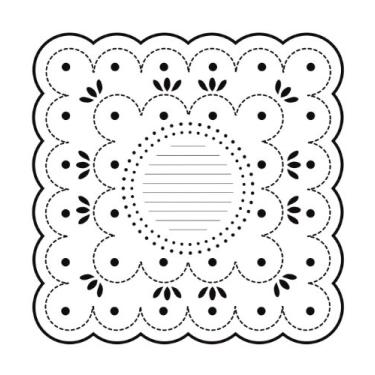 Imagem de CRAFTERS WORKSHOP Modelos de 30,5 x 30,5 cm, vieira pontilhada