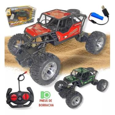 Imagem de Brinquedo Carrinho Rock Crawler Off Road Recarregável de Controle Remo