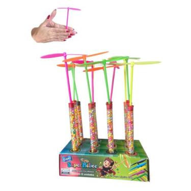Imagem de Kit 24 Brinquedos Giro Helice c/ Balinha Dia das Crianças - Blook