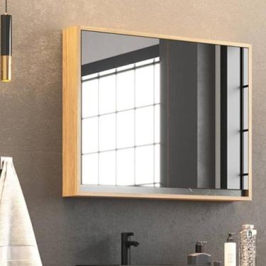 Imagem de Armário Espelheira de Banheiro 80cm 02 Portas Ref 821 - Cewal