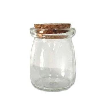 Imagem de Potinho de Vidro Tampa de Rolha 7,5cm - 100ml - 01 unidade - Rizzo - Y