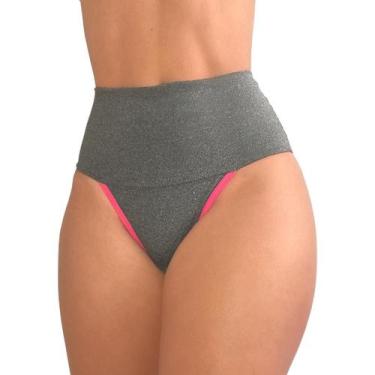 Imagem de Kit 6 Calcinha Power Fitness Cintura Alta Compressão para Barriga - VI