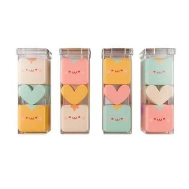 Imagem de Borracha Mini Cubinhos Sortidos Fantasia - Cis  Fofa  Colorida  Potinh