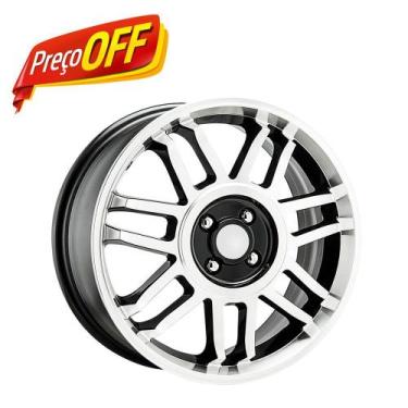 Imagem de Kit 4 Rodas Aro 15x6 Vw Gol Gt Snowflakes 4x100 BD  Krmai R83