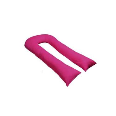 Imagem de Travesseiro Gigante Formato U 140x70cm Happy Line, Fúcsia
