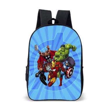 Imagem de Mochila Escolar Infantil Avulsa dos Super Heróis Vingadores Menino e M