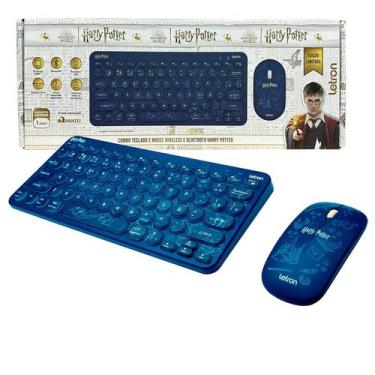 Imagem de Kit Teclado E Mouse Harry Potter Sem Fio Combo Gamer ABNT Wireless 2.4