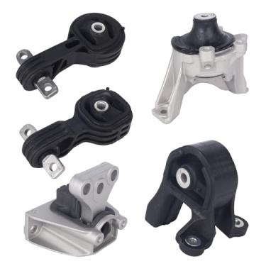Imagem de KUSATEC Conjunto de 5 peças de motor e transmissão e suporte de torque compatível com Honda CR-V 2007 2008 2009 2010 2011, substituição para A4535 A4536 A4595 A4598 A65010