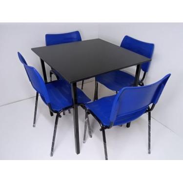 Imagem de Jogo de mesa com 4 cadeiras Iso empilhavel  - SJS
