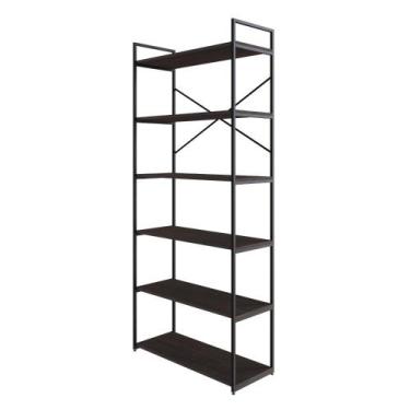 Imagem de Estante Alta C/06 Prateleiras 185x80x33cm Yon - Compace, Terracota/Est