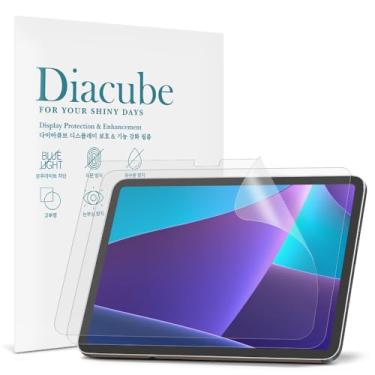 Imagem de Diacube Pacote com 2 protetores de tela antirreflexo com filtro de luz azul para Lenovo Tab P11/P11 Plus 11 polegadas 2021, filme PET fosco antirreflexo, antiimpressões digitais, alta sensibilidade ao