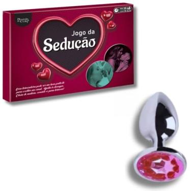 Imagem de Kit Jogo Da Sedução + Plug Anal P + Anel Peniano Vibratório com Pérola - Sex Shop Sexshop Sexy Shop (Jogo + Plug Anal)