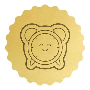 Imagem de Cortador Biscoito Relógio Fofo Kwai - DOCE IMPRESSO,  7cm