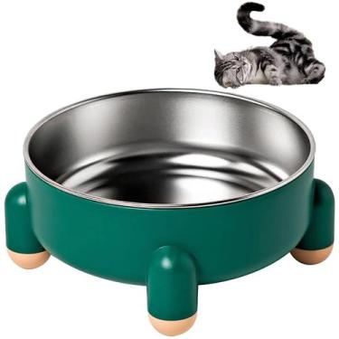 Imagem de Comedouro Elevado Gato Cachorro Cao Animal de Estimaçao Raçao Tigela R