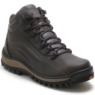 Imagem de Bota Adventure Masculina Couro Cadarço Cano Curto Dia a Dia - FreeJump