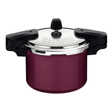 Imagem de Panela de Pressão em Alumínio com 20cm Torino Vermelho - Tramontina