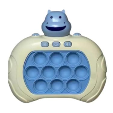Imagem de Pop It Eletrônico Hipopótamo com Luzes Vermelha – Brinquedo Interativo | Jogo da Memória, Anti Estresse e Sensorial para Crianças