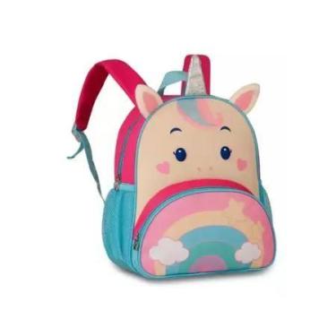 Imagem de Mochila Costas Clio Pets Unicórnio Rosa 13'' - Clio Style, Rosa